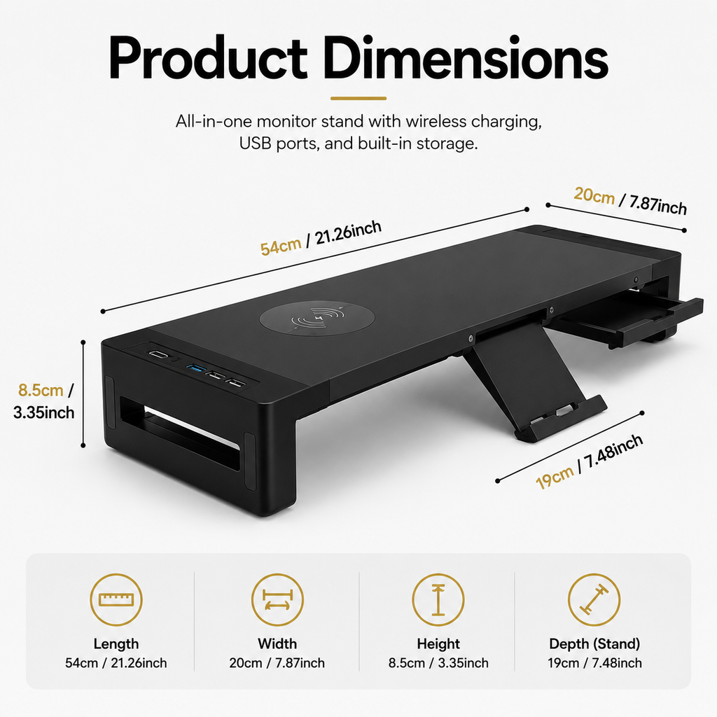 Workspace Monitor Riser