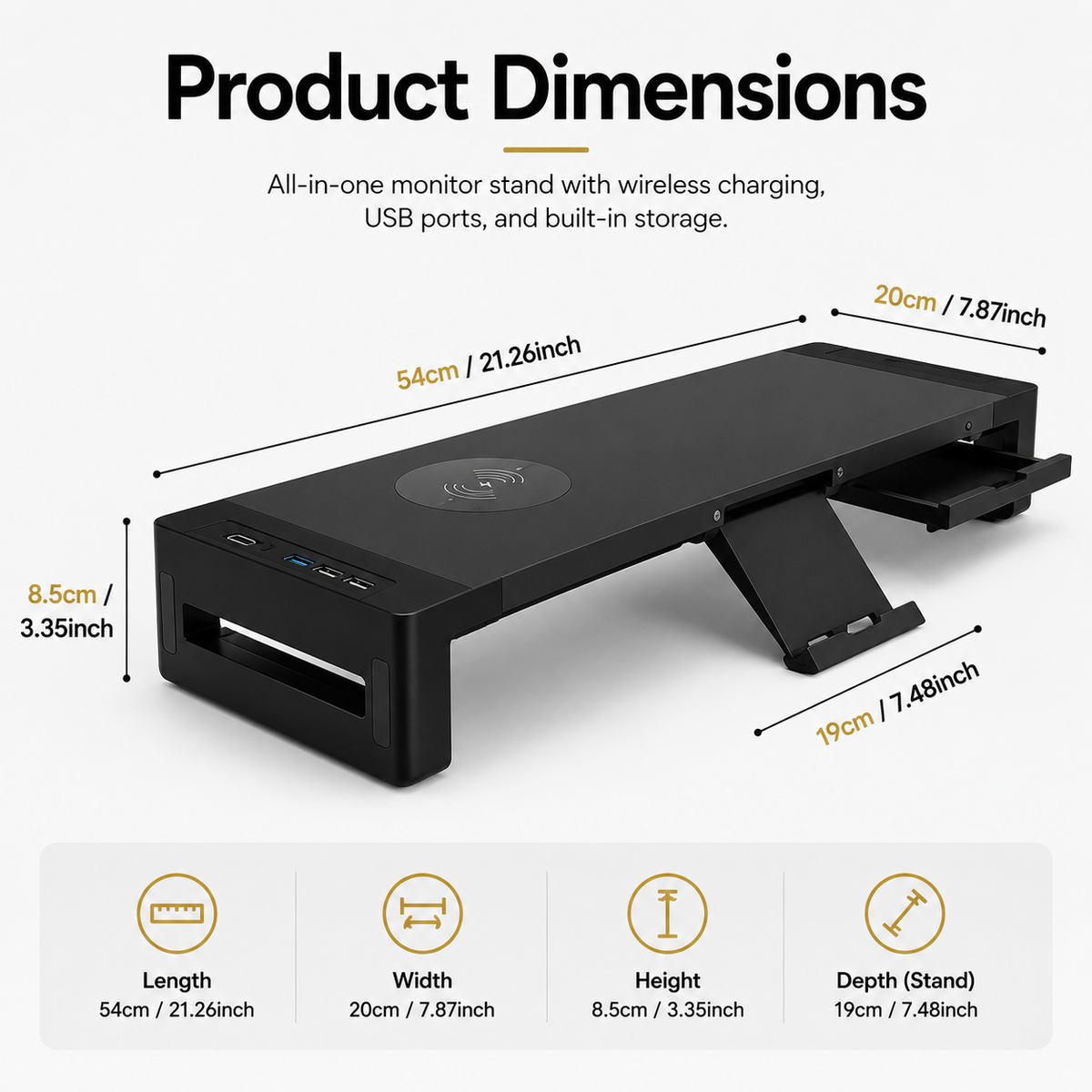 Workspace Monitor Riser