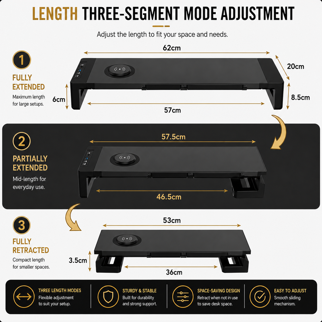 Workspace Monitor Riser