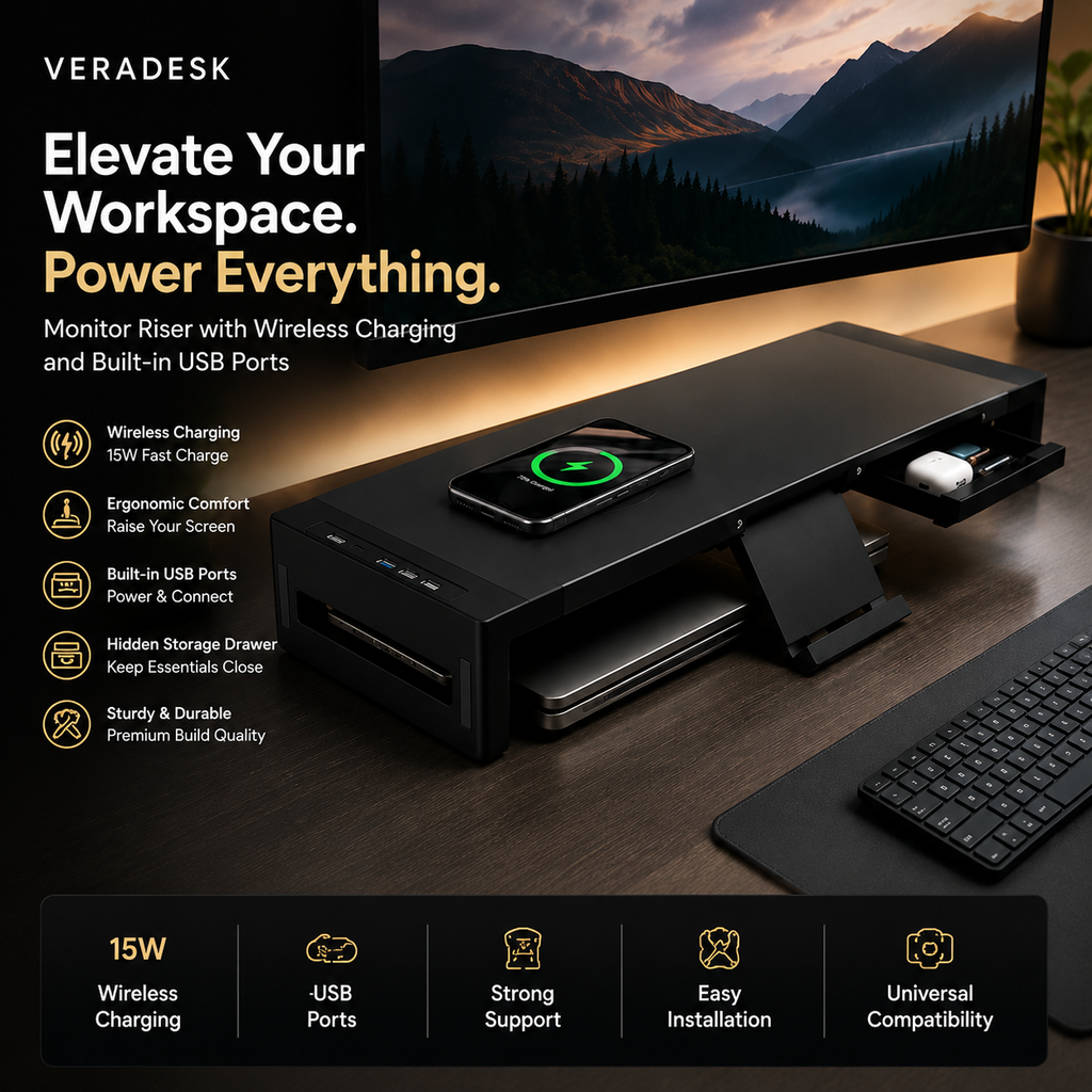 Workspace Monitor Riser